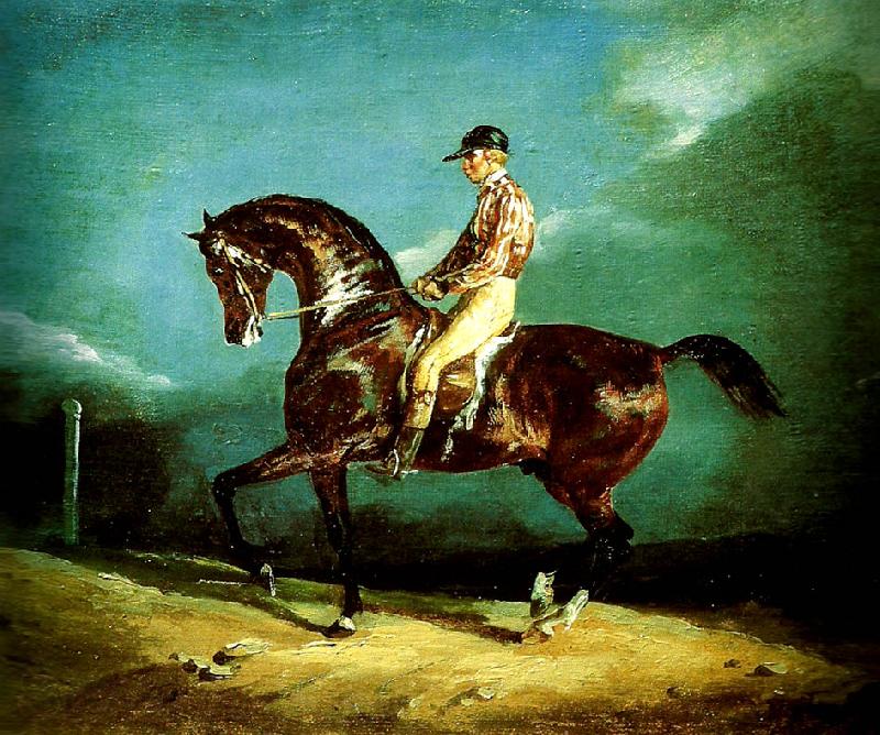 charles emile callande jockey montant un cheval de course Germany oil painting art